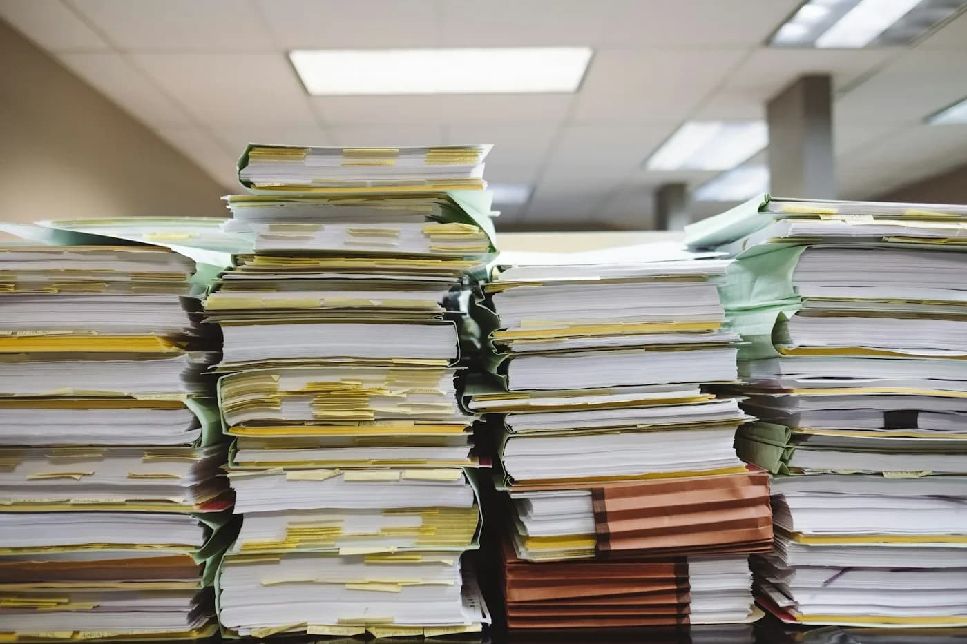 Paperwork and official document folders
