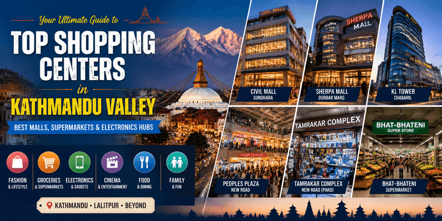Top Shopping Centers in Kathmandu Valley: Best Malls, Supermarkets, and Electronics Hubs