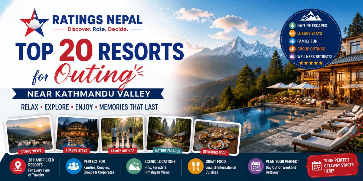 Top 20 Resorts for Outings near Kathmandu Valley
