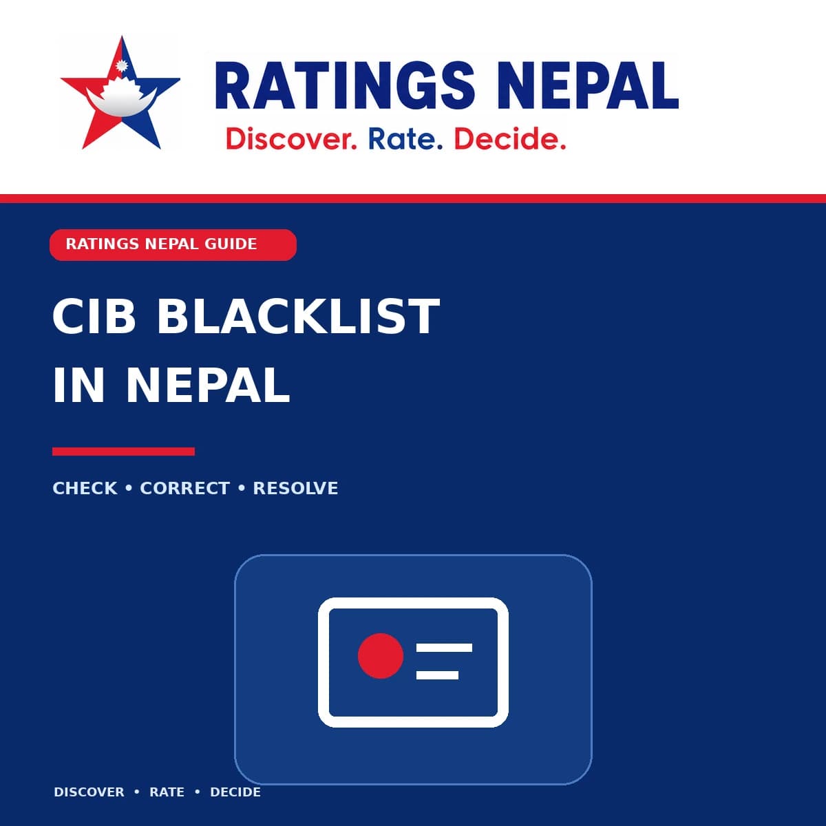 CIB Blacklist Nepal 2026: Check Credit Record and Fix Errors