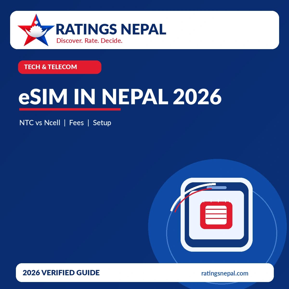 eSIM in Nepal 2026: Nepal Telecom vs Ncell, Activation, Fees and Troubleshooting