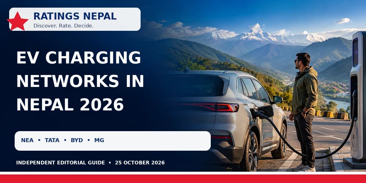 EV Charging Networks in Nepal 2026: NEA, Tata, BYD and MG Compared